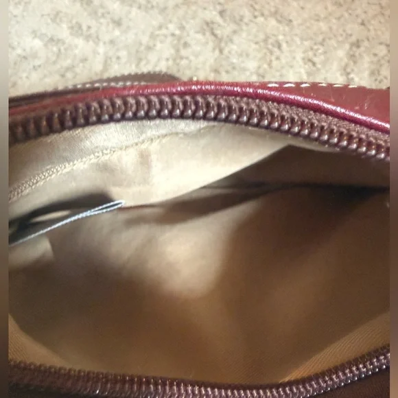 Stone & Co. Red And Brown Leather Mini Crossbody Bag. Great Condition! - Picture 6 of 6